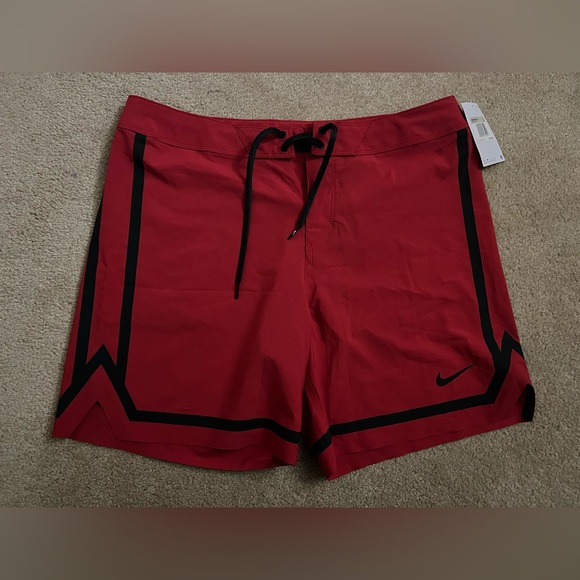 Nike men’s red swim shorts size 36